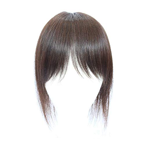 Remy Toppers za ljudsku kosu za žene sa šiškama 10 ručno izrađene frizure za čelo Tupee, Off Black