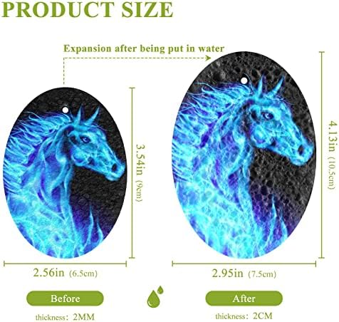 Alaza glava plavog vatrenog konja prirodne spužve Kuhinjski celulozni spužva za jela Perilica kupaonica i čišćenje