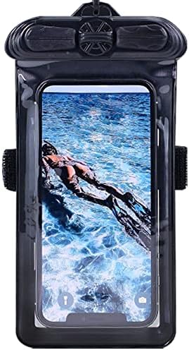 Vaxson Telefon Case Crna, kompatibilna sa Luckylaker Lucky Fish Fish Starter FFW1108 Vodootporna torbica za suhu torbu [nije zaštitni film za ekran]