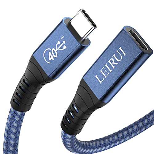 Leirui USB4 produžni kabl 0,65ft USB C produžni kabel podržava PD 100W, 40Gbps, 8K @ 60Hz video zaslon, kompatibilan