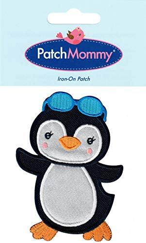 Patchmommy Penguin Patch, glačalo na / šivati ​​- Applique za djecu za djecu