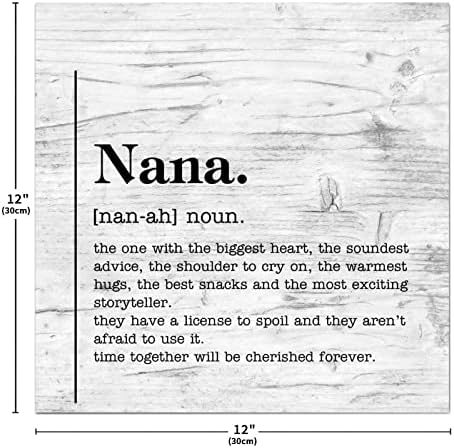 Drveni znakovi Nana Definicija tipografija Drveni znak smiješno Nana Citat Seoska kuća Zidna umjetnost