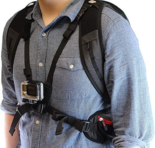 Navitech action ruksak za akciju s integriranim remenom prsa - kompatibilan sa EECOO 4K Actonom kamerom