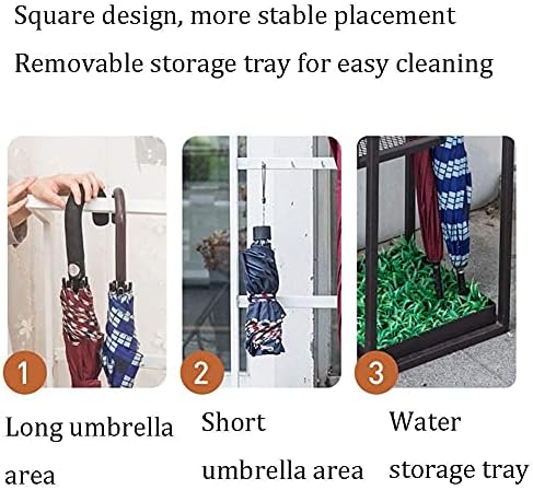 Generički jednostavni nosač ručnika, kišobrani, kišobranska stalka pravokutna kovanog gvožđa, domaćin hotelskih