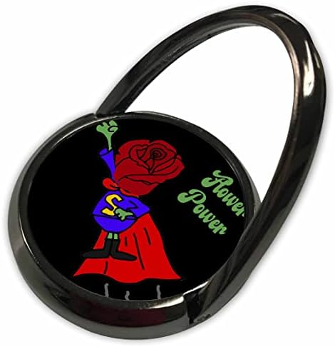 3Droza smiješna slatka cvjetna snaga ruža superheroj vrtlarnog crtanog filmova - telefonske prstenove
