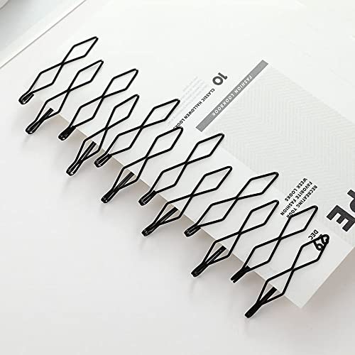 Geometrijske šuplje metalne klipove crne vintage minimalističke isječke za kosu bb klip brettes