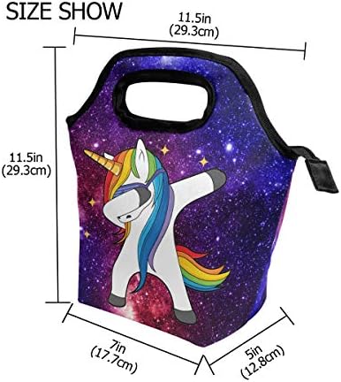 Torba za ručak torba za ručak za žene Unicorn Galaxy kutija za ručak izolovana posuda za ručak Meki hladnjak