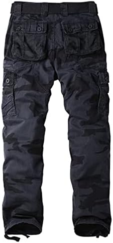 Maiyifu-GJ Muške Camo Multi džepne hlače Borbene lagane divlje planinarske pantske opuštene fit maskirne vojne
