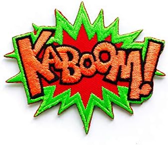 TH Kaboom Sound Attack Effect Cartooon Logo Zakrpe Applique Embered Sew on Gvožđa na zakrpu za