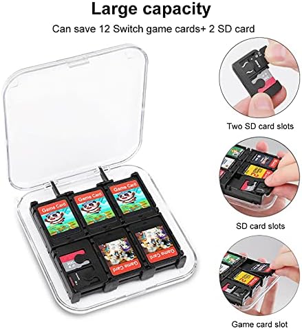 Priroda slatka kutija za igre Fox za Nintendo Switch držač kertridža kutija za nošenje sa 12 držača