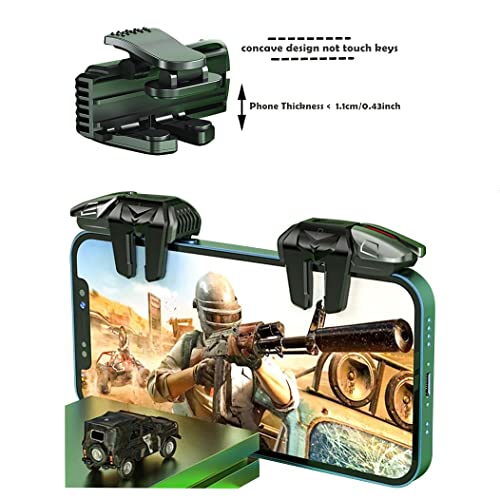 2022 nadogradite Fox Game Trigger, High Precision mapping Tech, 6 finger mobile Game Fire Buttons L1r1