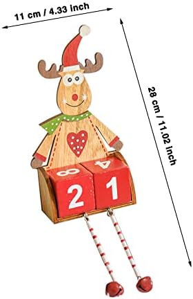 Božić Odbrojavanje Santa Advent Kalendar Božić Ukrasi Drvena Seoska Kuća Rustikalni Znak Božić
