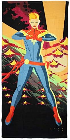 Sedam puta Six Marvel Comics Captain Marvel Power Pose plaže ručnik 59 x 29