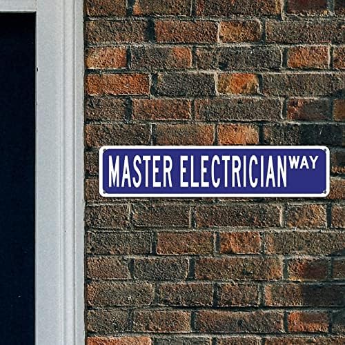 Glavni električarski aluminijski metalni znak prilagođen ulični znak Glavni električar poklona Početna Zidna