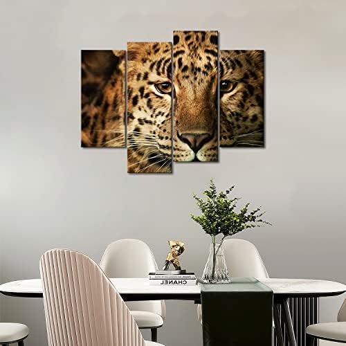 Prvi zid Art-Leopard glava zid Art slika slike Print na platnu životinja slika za dom moderni ukras