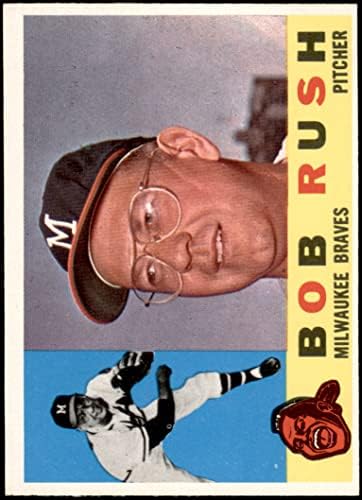 1960. topps 404 Bob Rush Milwaukee Braves NM Braves