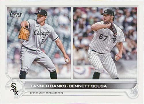 2022 Ažuriranje topps US146 Bennett Sousa / Tanner banke RC White Sox Baseball MLB
