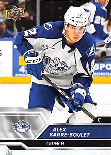 2019-20 UD AHL Hockey 34 Alex Barre-Boulet Syracuse Crunch službena trgovačka kartica američke hokejaške