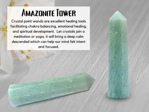 Aashita Creations itet Crystal Tower Obelisk Point za čakra, ljekoviti i balansiranje - originalni originalni