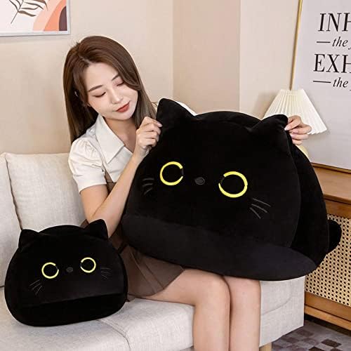 Plišana igračka crna mačka, kreativni jastuk za mačju oblik, lutke plišana igračka crna mačka crna mačka plišana