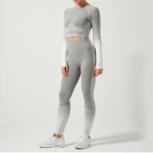 N / A Odjeća za jogu set ženski fitness brz suhi dvodijelni gradijentni sportski odijelo