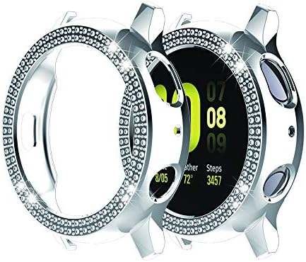 Kompatibilan za Galaxy Watch Actitet 2 40mm 44mm Dvostruki dijamantski PC Pločići zabojci Bling Crystal