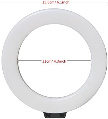 SDFGH Photo Mini LED Selfie 6-inčna prstenasta lampa Desktop Video lampa sa postoljem za stativ USB utikač