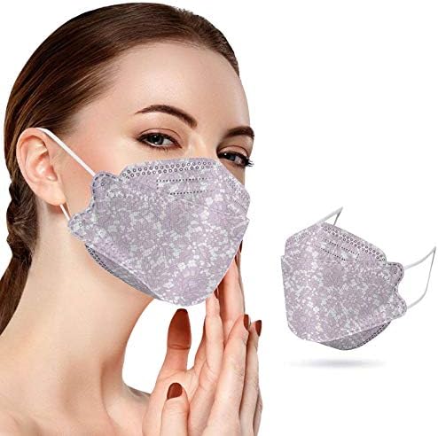 JMETRIE 50pc maska za jednokratnu upotrebu za odrasle lijepe čipkaste maske za štampanje lica pokrivač