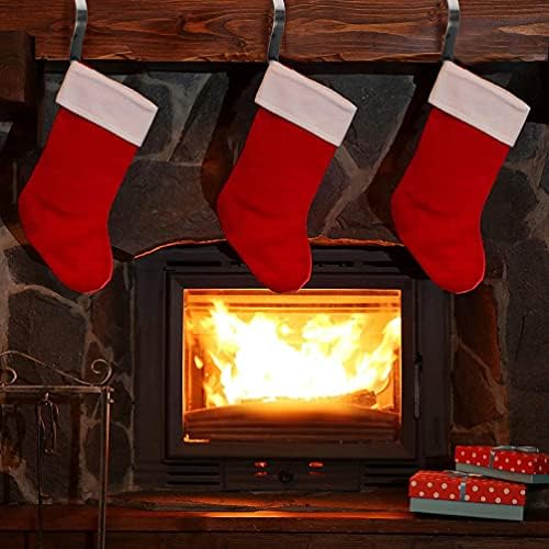 Happyyami 18 kom božićne zalihe Hantel Hanger Kuke za božićne čarape za čarape Kamin Čarapa Grips Xmas Hladiranje
