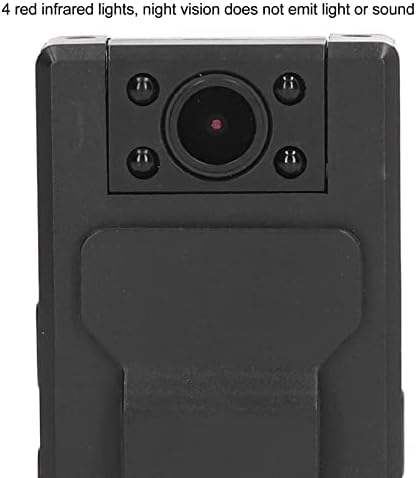 QSTNXB Mini kamena kamera, 1080p Nosivi kaput sa skrivenim špijunom sa noćnim vidom, prijenosni džep