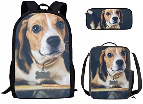 Dreaweet slatka Beagle torbica za ruksak za djecu djevojčice dječaci Kawaii olovka izolovana kutija za