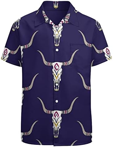 Buffalo lubanje Muška košulja za redovne majice Ispis kratkih rukava Poliester casual tees sa džepom