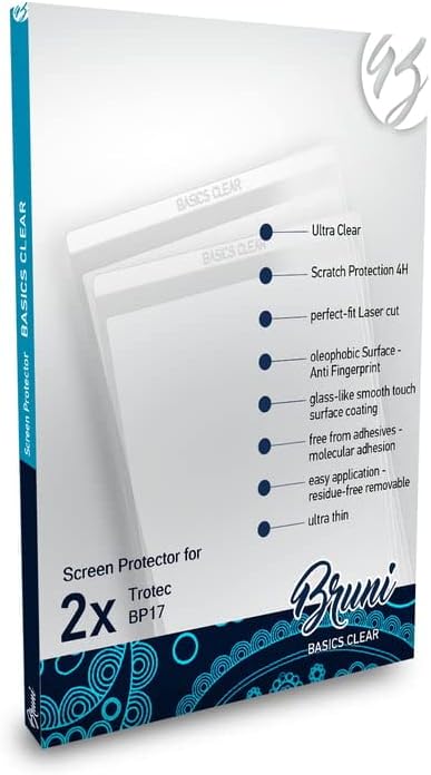Zaštitnik ekrana BRUNI kompatibilan sa TROTEC BP17 zaštitni film, kristalno čisti zaštitni film