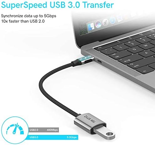 TEK STYZ USB-C USB 3.0 Adapter kompatibilan sa Samsung Galaxy A71 5G OTG Type-C / PD muški USB 3.0 ženski