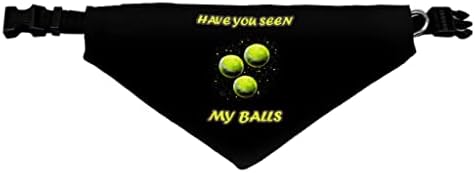 Tenis Ball Ball Bandana ovratnik - Cool Design Ogrlica sa šal - Grafički pas Bandana - L