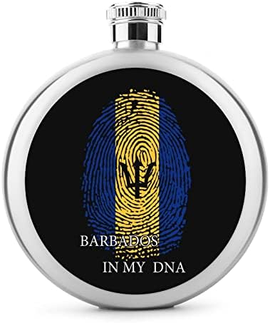 Barbados u mojoj DNK Hip tikvici za alkohol za muškarce žene Vinska tikvica od nehrđajućeg čelika prenosiva