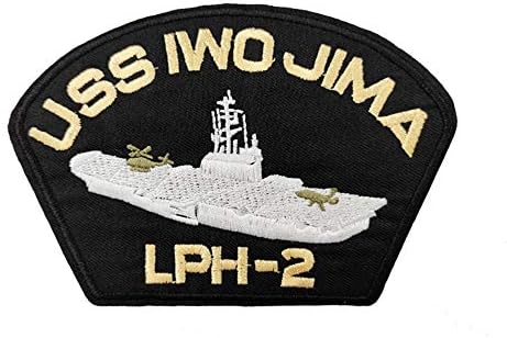 Slatka zakrpa američka mornarica USS Iwo Jima lph-2 vezeno željezo na šivanju zakrpa
