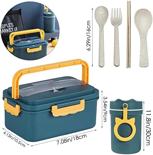 Moderna Bento kutija za ručak Kit 3 pretinac spoo viljuška šolja sa torbom za djecu i odrasle kontejneri za hranu
