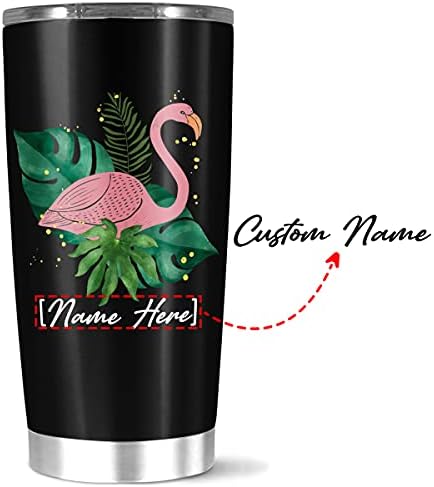 Personalizovana Čaša Za Kafu, Prilagodite Divne Flamingo Čaše Sa Imenom, Flamingo Jedinstveni Poklon Od