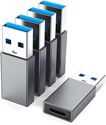 USB C Ženka za USB muški adapter 5pack, utipkajte kabel za punjač za iPhone Pro Max Mini, XR
