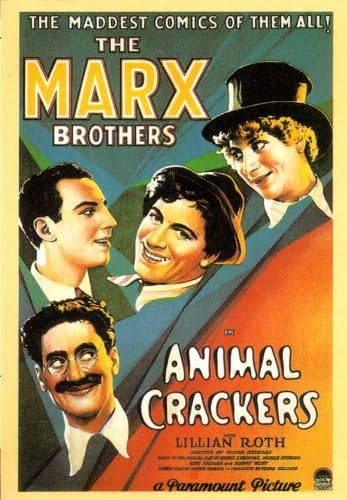 Pop kultura grafika krekeri za životinje Poster film 11x17 braća Marx Lillian Roth Margaret Dumont Louis Sorin