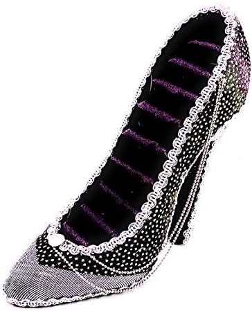 Black Sparkle Stiletto cipele sa visokim potpeticama sa lancima
