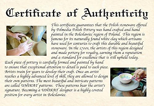 Autentična Poljska Keramika 4-inčna pločica od strane Ceramika Artystyczna potpis UNIKAT + sertifikat o autentičnosti