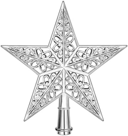 Soimiss božićne šuplje drvo od sjaja sjajnih umjetničkih zanata željezo zvezda ukras Xmas Tree