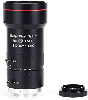 Laboratorijski mikroskop slajdes 12-120mm 1/18 Ručni zum fokusiran objektiv 3MP CS nosač 1: 1,8 CCTV Objektiv
