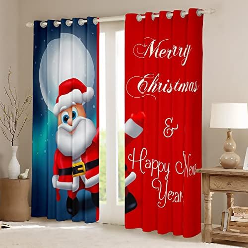 Erosebridal Santa Claus Claus Crate 76 WX45 L, Xmas Decor Curtains za dječje dječake Djevojke