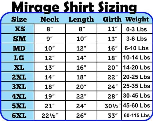 Mirage proizvodi za kućne ljubimce 18-inčne zaslonske majice sa sretnim brojilom, šipke za štampanje, XX-Slika,