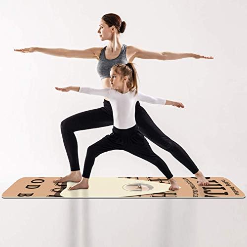Siebzeh Vintage Ouija ploča Premium Thick Yoga Mat Eco Friendly Rubber Health & amp; fitnes