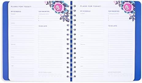 Dailner Bradley Neradeni dnevni plan, 320 stranica, za popis bilježnice, plavi lični organizator za posao ili
