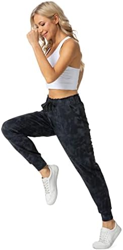 HAOWIND JOGGERS za žene sa džepovima Elastična struka Workout Sport Teretna hlače udobne salone joge